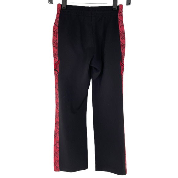 Tap Out Boys Trouser Sweatpants Side Stripe Elastic Waist Size F Black/Red - Picture 4 of 8